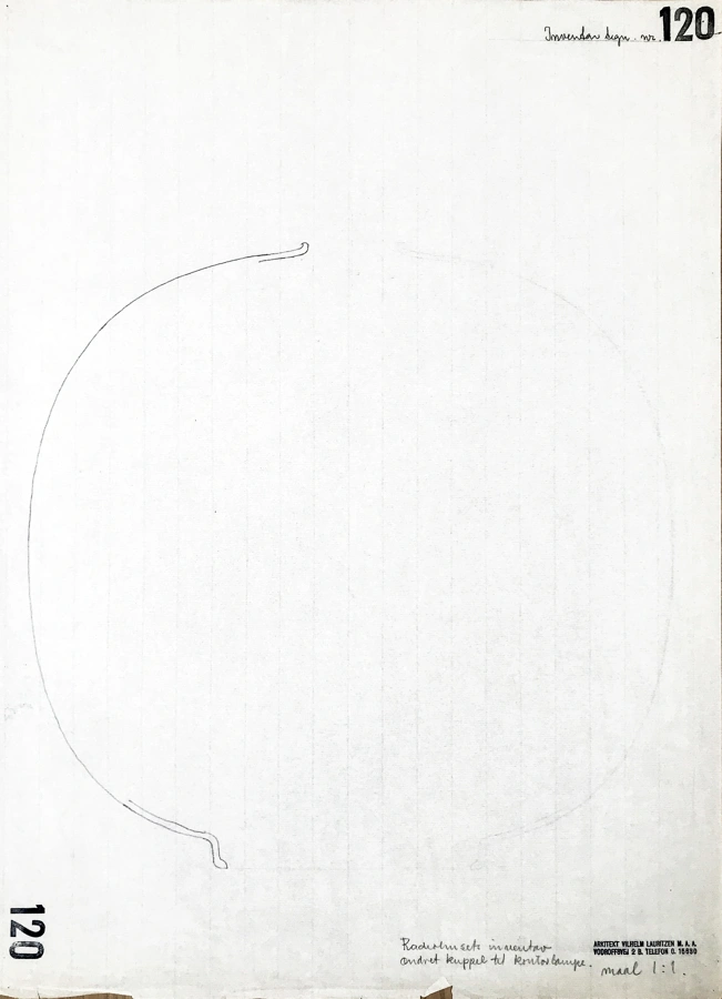 VL45 Original section sketch © Vilhelm Lauritzen 